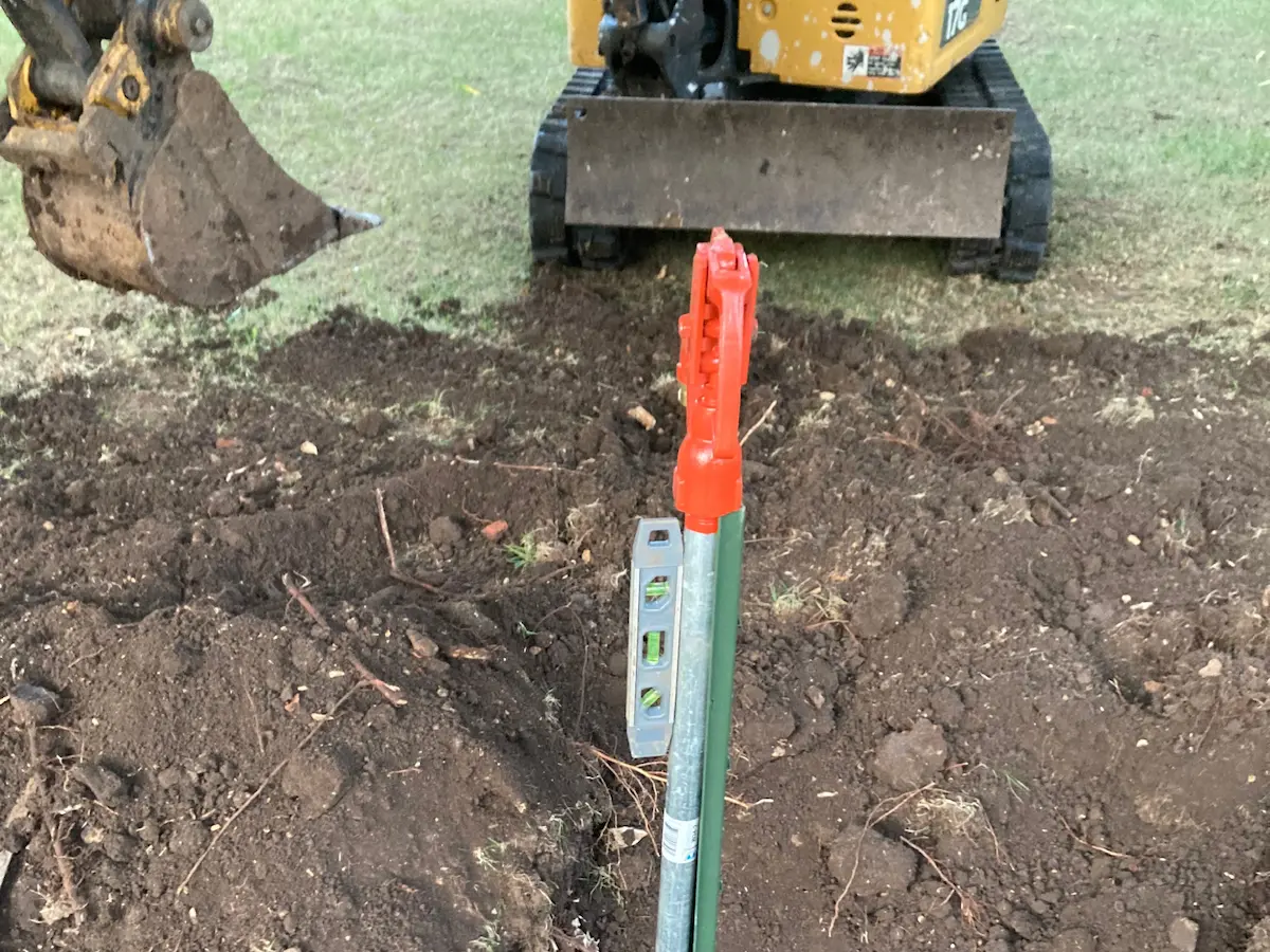Installed frost-free yard hydrant with hose connected in Butler County, KS